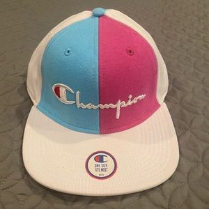Champion hat pink and blue